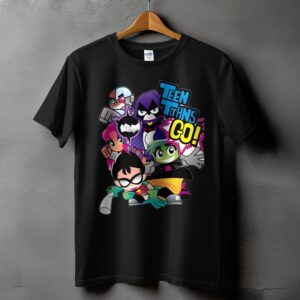 Funny Teen Titans Cartoons Shirt, Cartoons Printed T Shirt, Gift For Kids