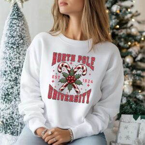 Christmas North Pole University Sweatshirt, Christmas North Pole Top, Unisex Top