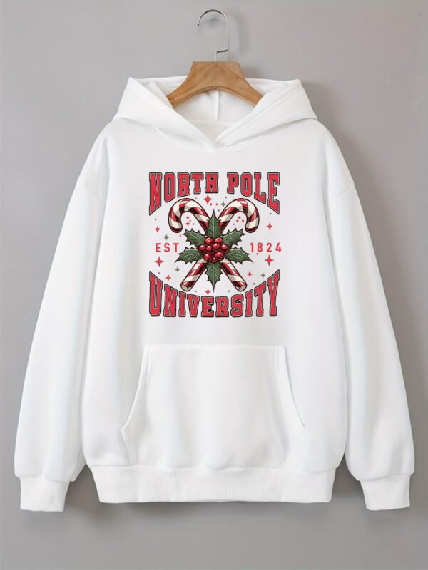 Christmas North Pole University Hoodie, North Pole University Hood, Unisex Christmas top