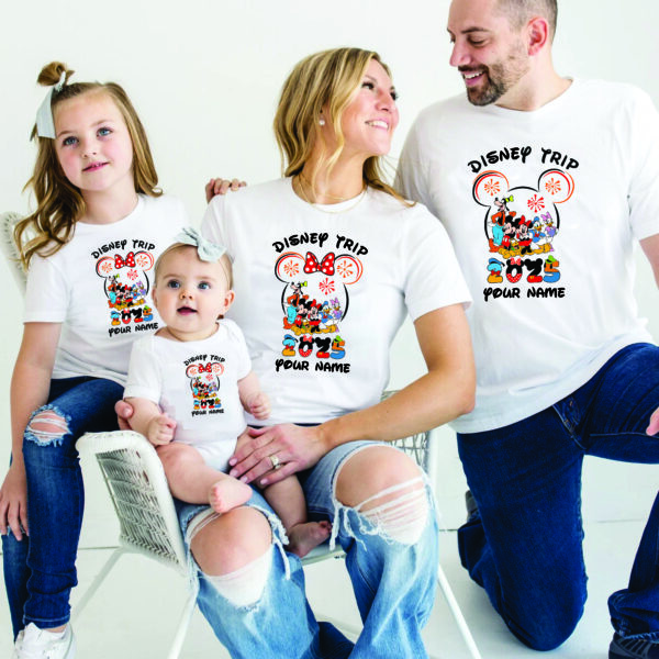 Personalised Disneyland T Shirt, Mickey Squad Family Matching T Shirt, Disney Trip T Shirt
