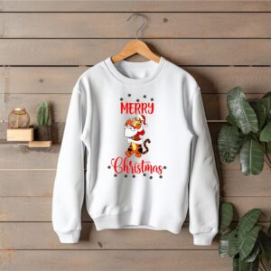 Merry Christmas Sweatshirt, Disney Tiger Christmas Jumper, Unisex Top