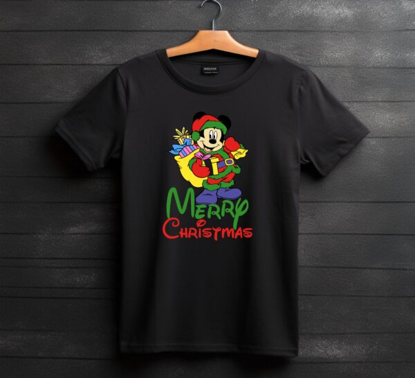 Mickey Mouse Christmas T Shirt, Disney Christmas Tee, Unisex Kids And Adult Tee