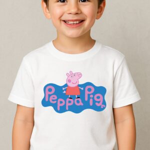 Peppa Pig Poppers Pig Graphic T Shirt, Birthday Gift T Shirt For Kids