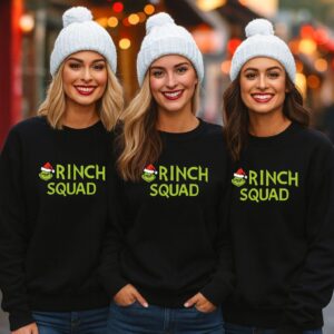 Christmas Grinch Squad Sweatshirt, Christmas Grinch Lover Top, Unisex Top