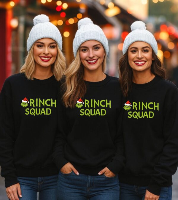 Christmas Grinch Squad Sweatshirt, Christmas Grinch Lover Top, Unisex Top
