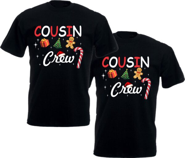 Christmas Cousin Crew T-Shirt, Matching Family Reunion Top