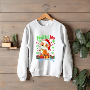 Funny Cat Wearing Santa's Hat Jumper, Christmas Wearing Sweatshirt