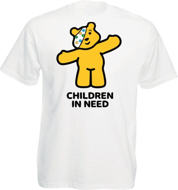Children in Need Pudsey T-Shirt, Pudsey The Bear T Shirt, T Shirt Gift For Kids