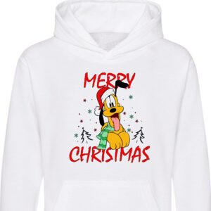 Disney Pluto Christmas Hoodie, Pluto Merry Christmas Hood, Unisex Top