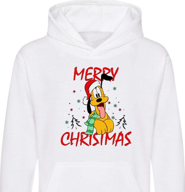 Disney Pluto Christmas Hoodie, Pluto Merry Christmas Hood, Unisex Top