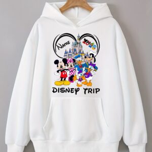 Personalised Disneyland Mickey Mouse And Friends Hoodie, Disney Trip 2026 Hoodies, Family Matching Top