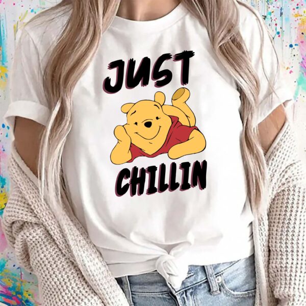Just Chillin Pooh Bear T shirt, Classic Pooh T-Shirt, Disney Character Top