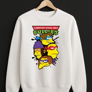 Elementary School Ninja Sweatshirt, Bullies Simpson Sweatshirt, Novelty Gift Top