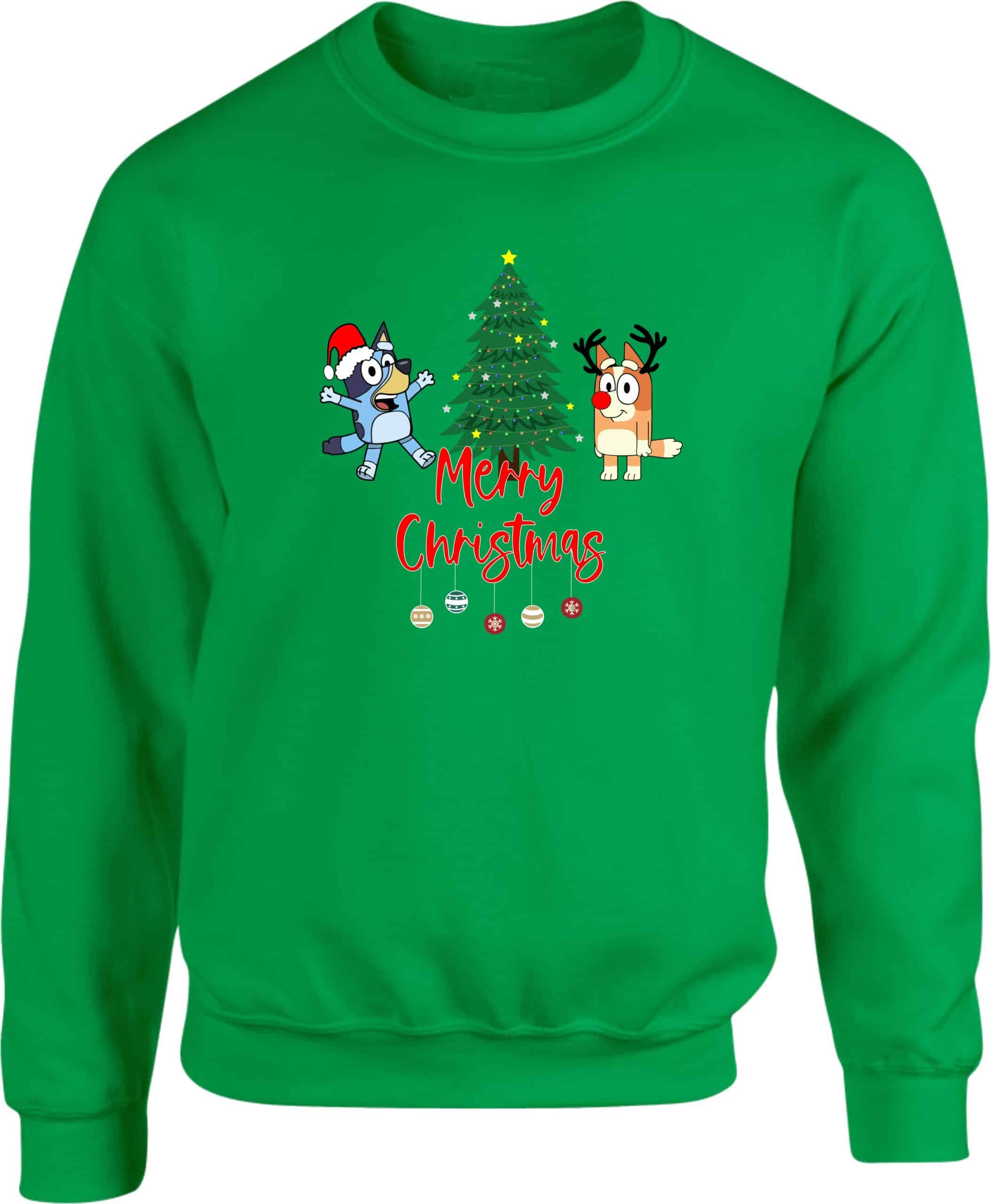 Bluey Dog Merry Christmas Sweatshirt - Image 3