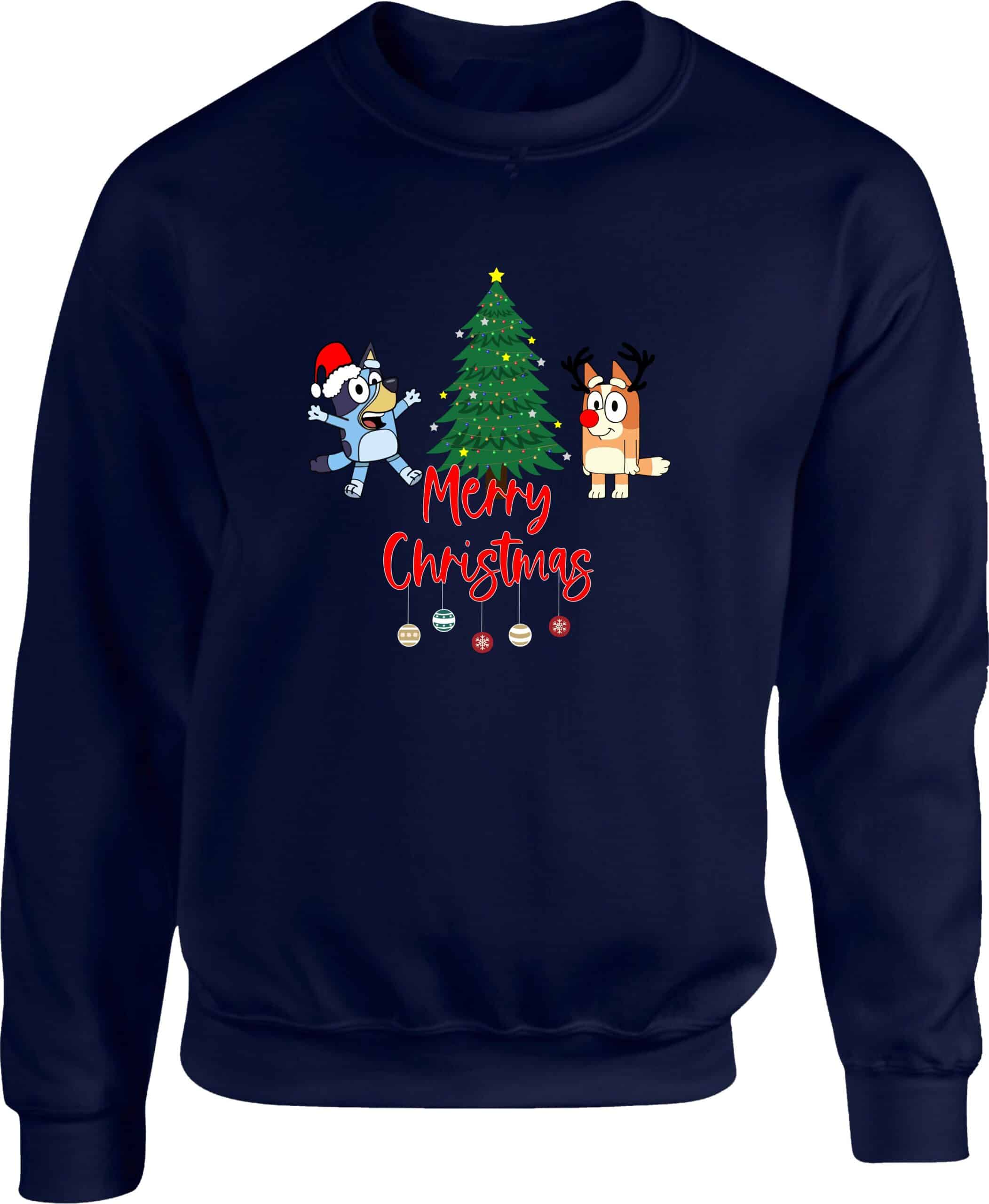 Bluey Dog Merry Christmas Sweatshirt - Image 4