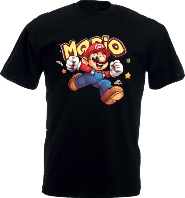 Mario Cartoon Graphic T-Shirt