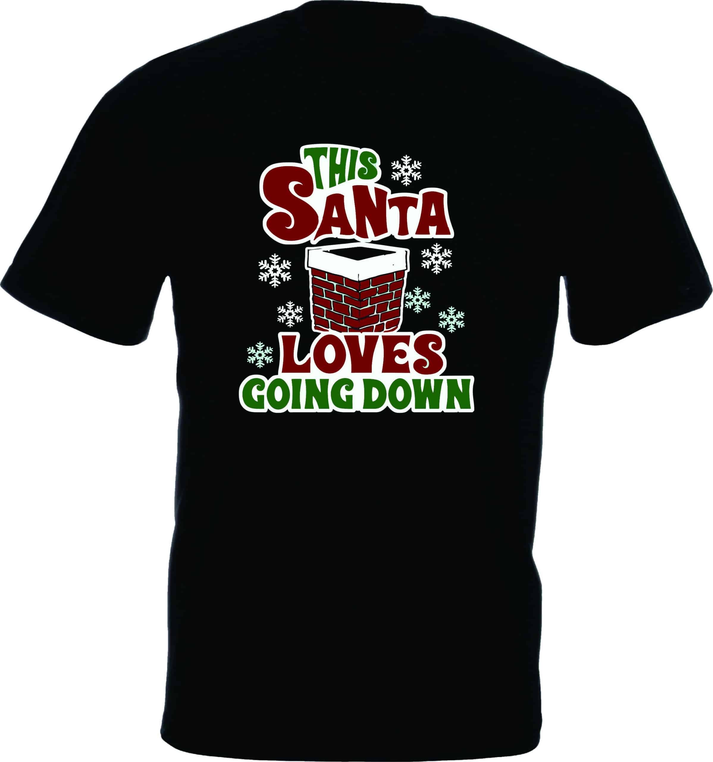 Santa Loves Going Down T-Shirt - Image 2