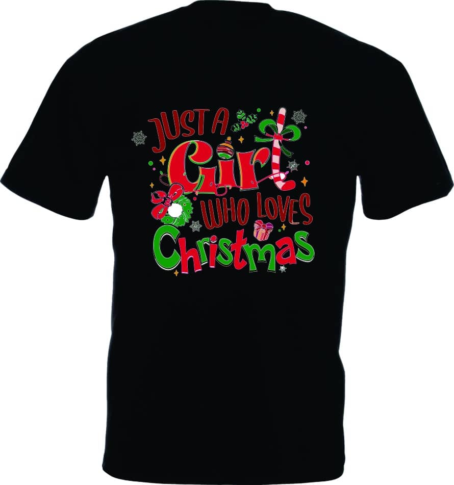Girl Who Loves Christmas Shirt - Image 6