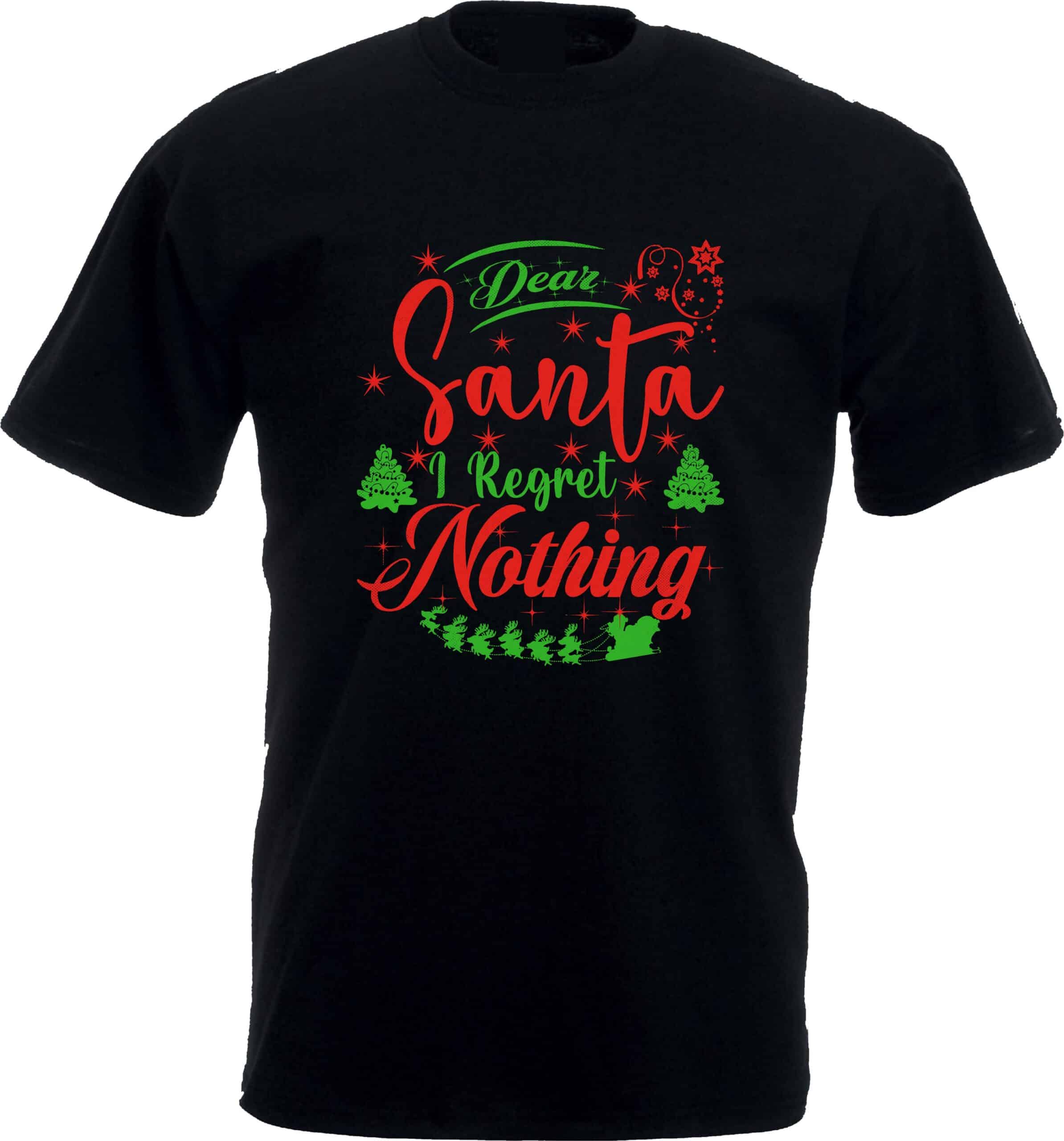 I Regret Nothing Christmas T Shirt - Image 2