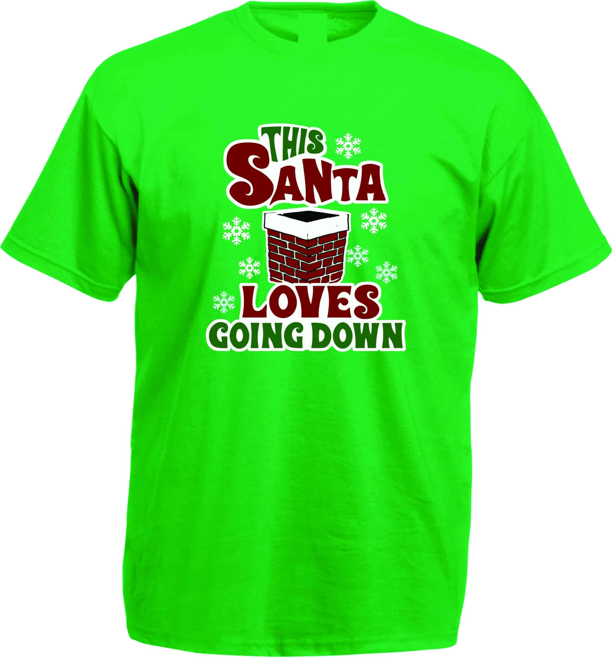 Santa Loves Going Down T-Shirt - Image 3