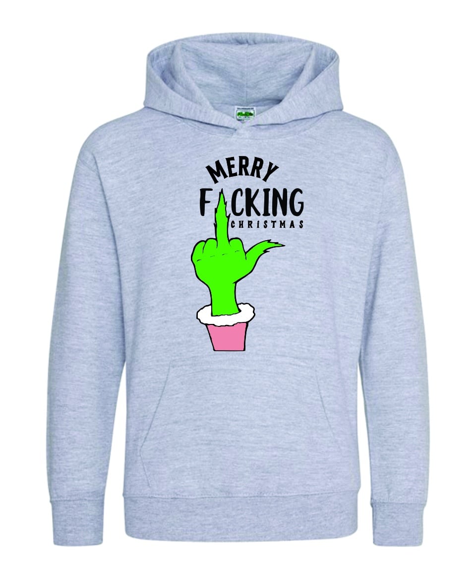 Funny Christmas Grinch Hoodie - Image 2