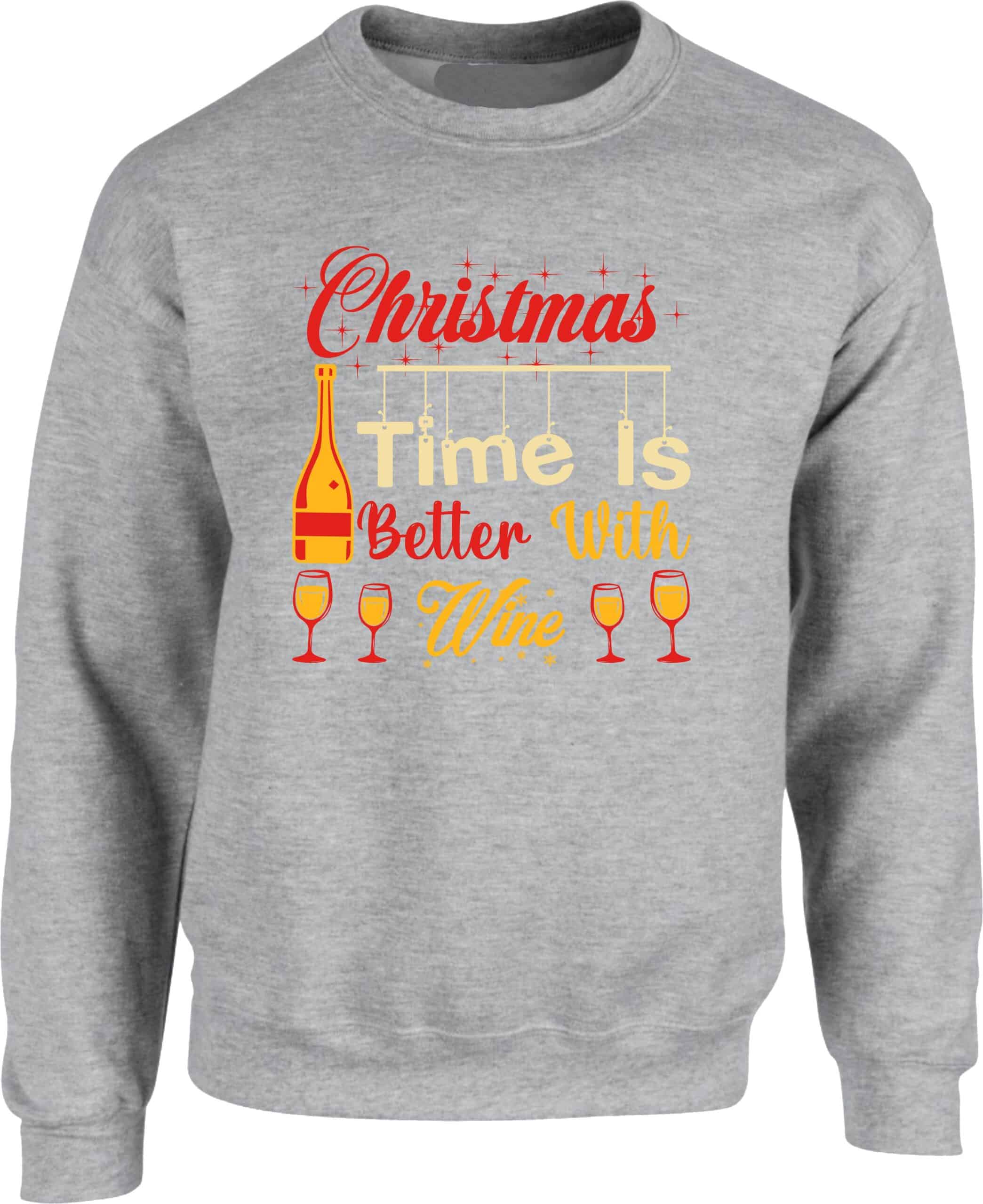 Wine Lover's Christmas Sweatshirt - Image 3