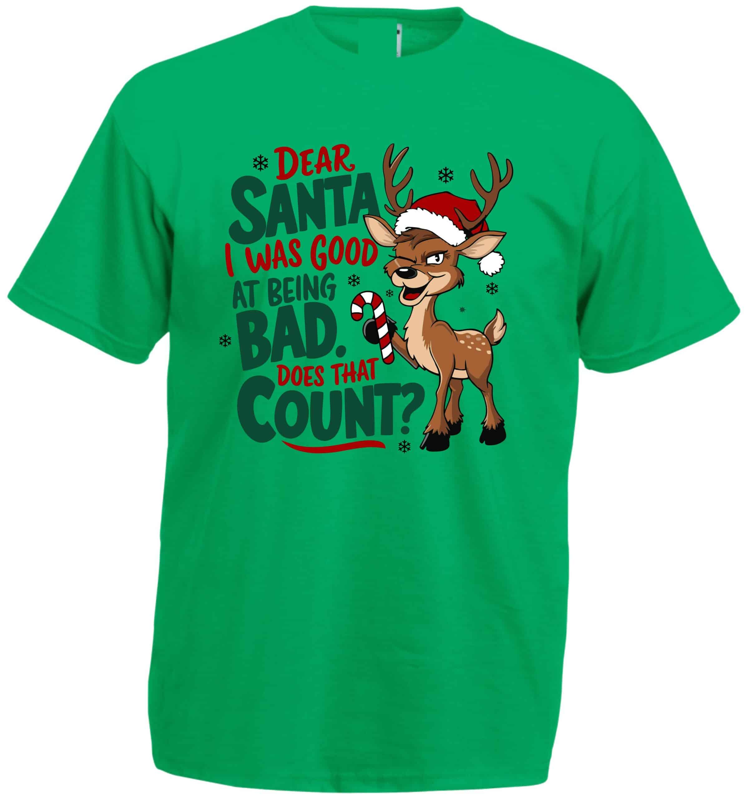 Dear Santa I Was Good At Being Bad T-Shirt - Image 3