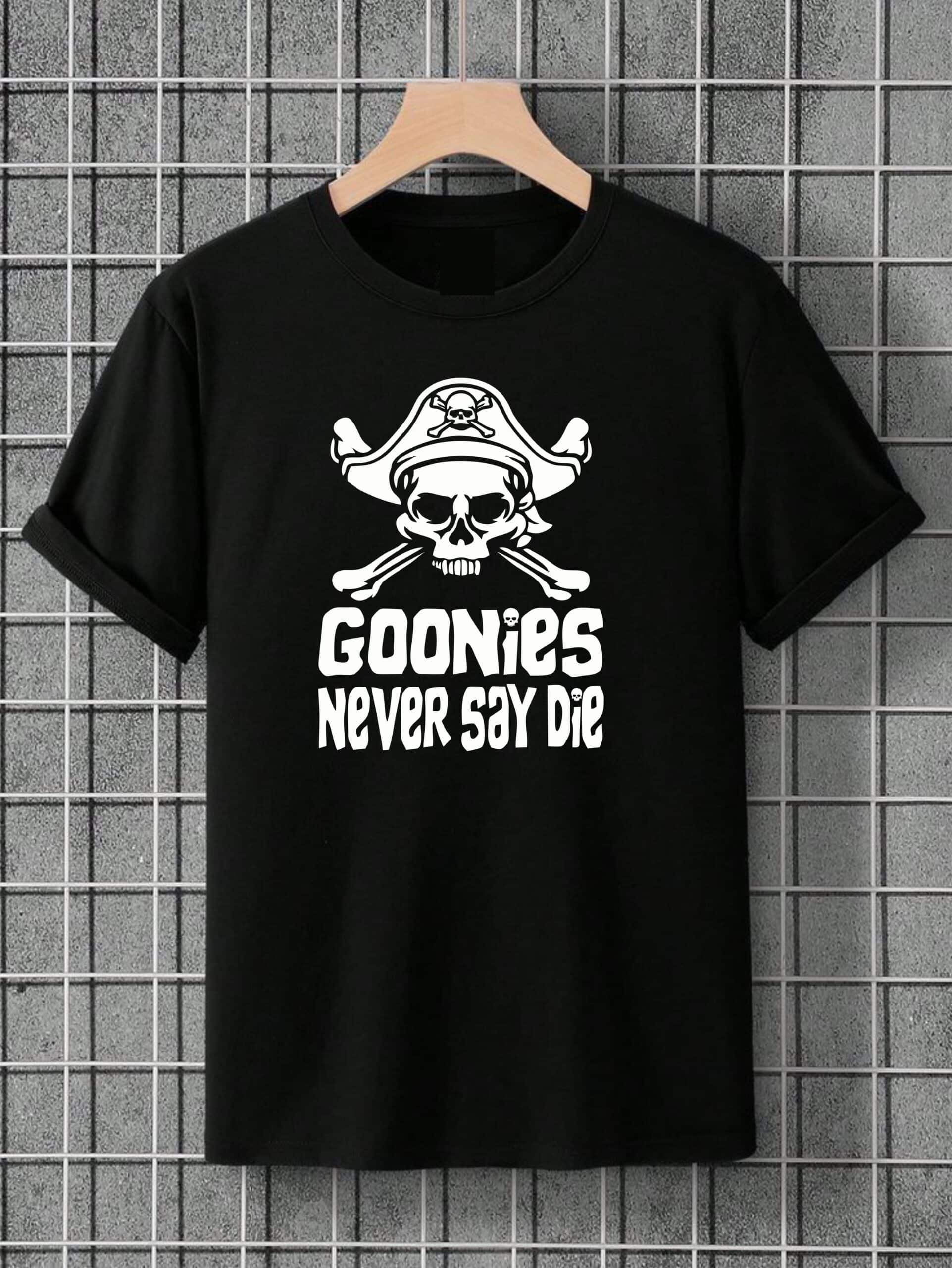 "Never Say Die" Slogan T-Shirt