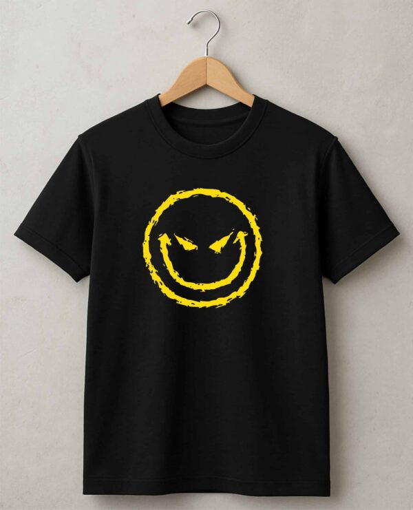 Novelty Evil Face Graphic T-Shirt | Birmingham uk