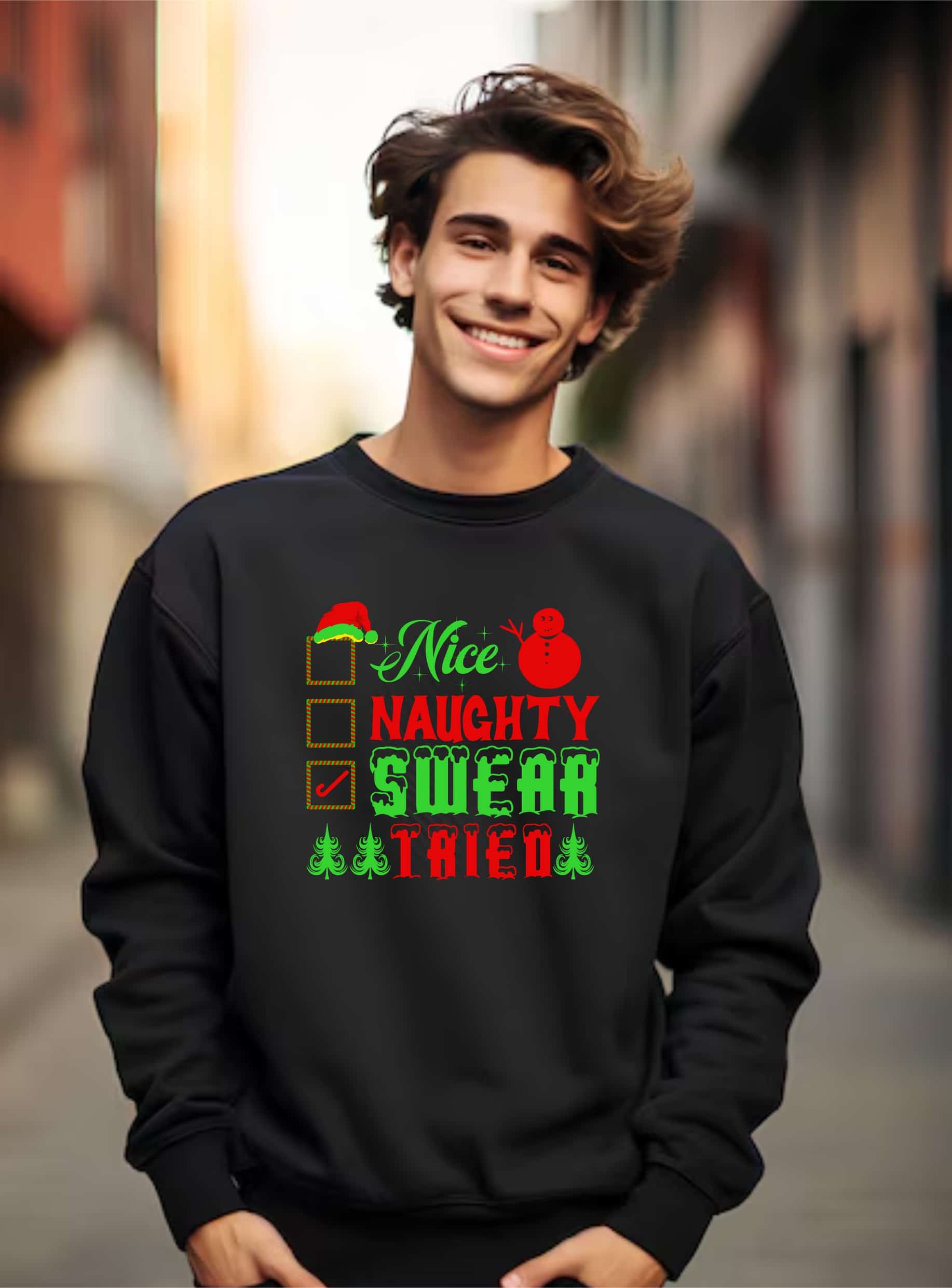 Funny Christmas Slogan Sweatshirt