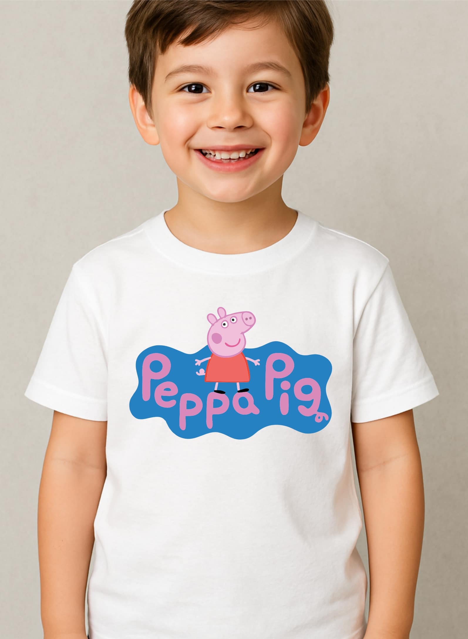 Funny Pig Cartoon Kids Shirt