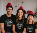 Funny Stitch Christmas T-Shirt