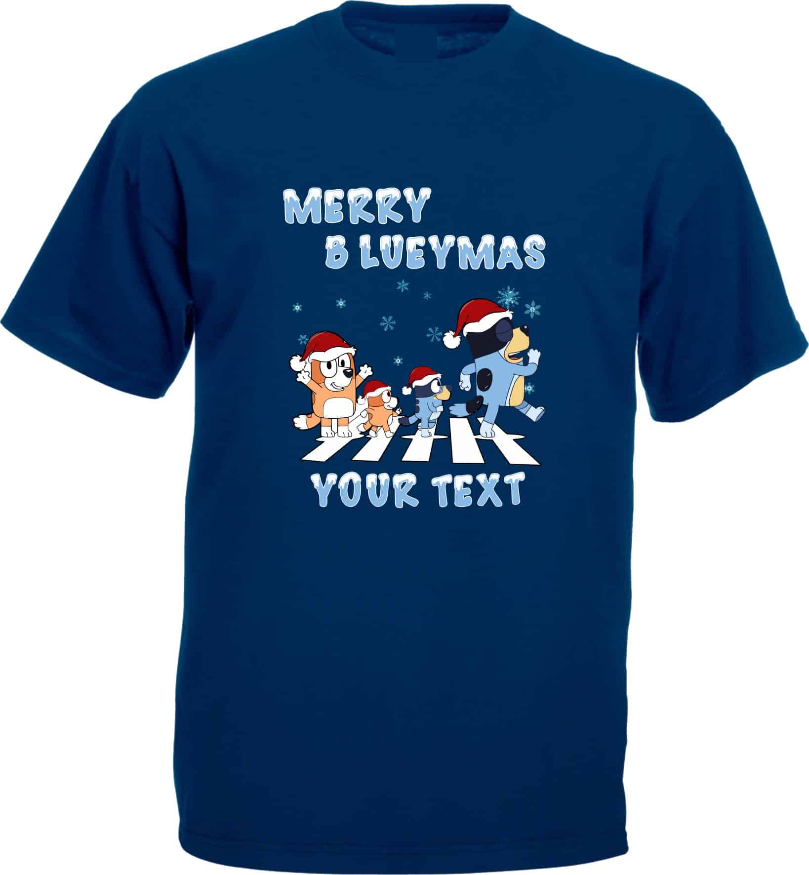 Personalised Blueymas Christmas T-Shirt - Image 5