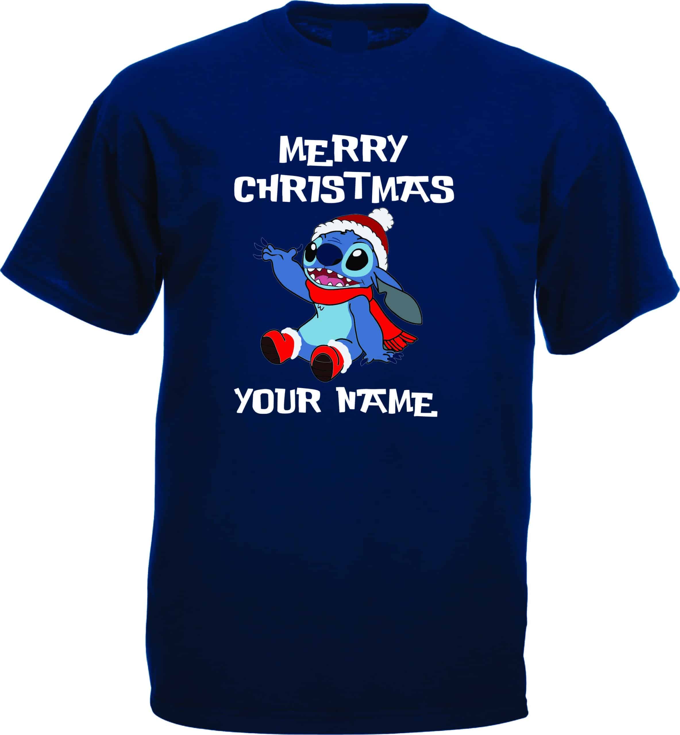 Personalised Stitch Christmas T-Shirt - Image 3
