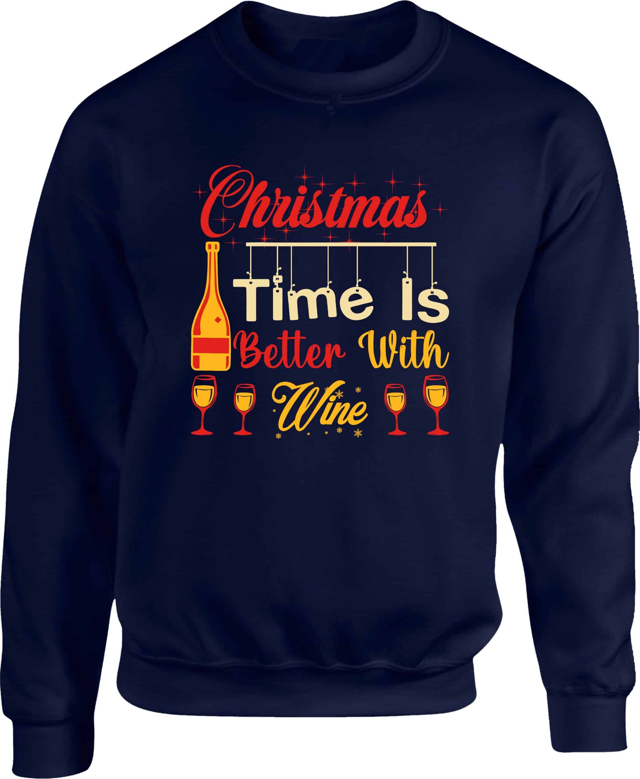 Wine Lover's Christmas Sweatshirt - Image 5