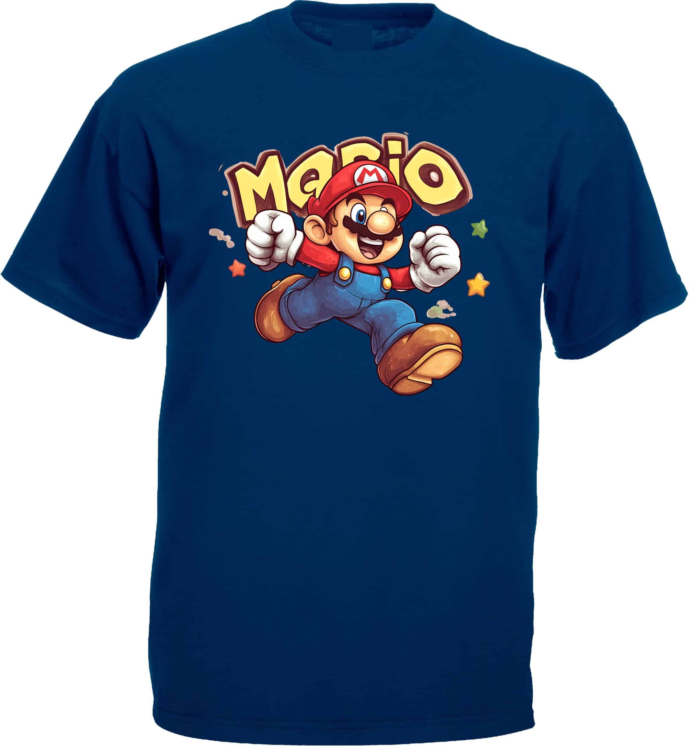 Mario Cartoon Graphic T-Shirt - Image 4