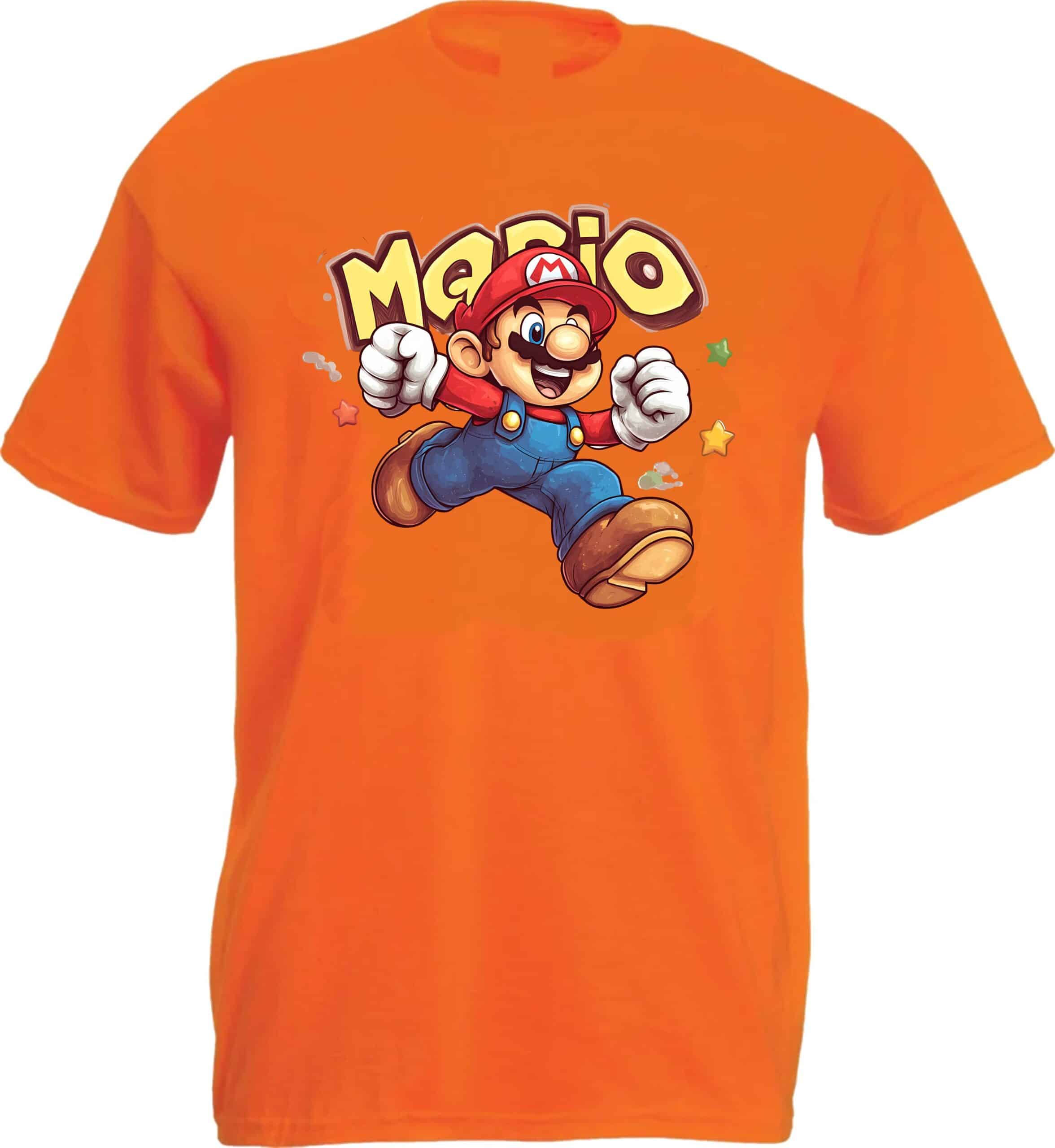 Mario Cartoon Graphic T-Shirt - Image 5