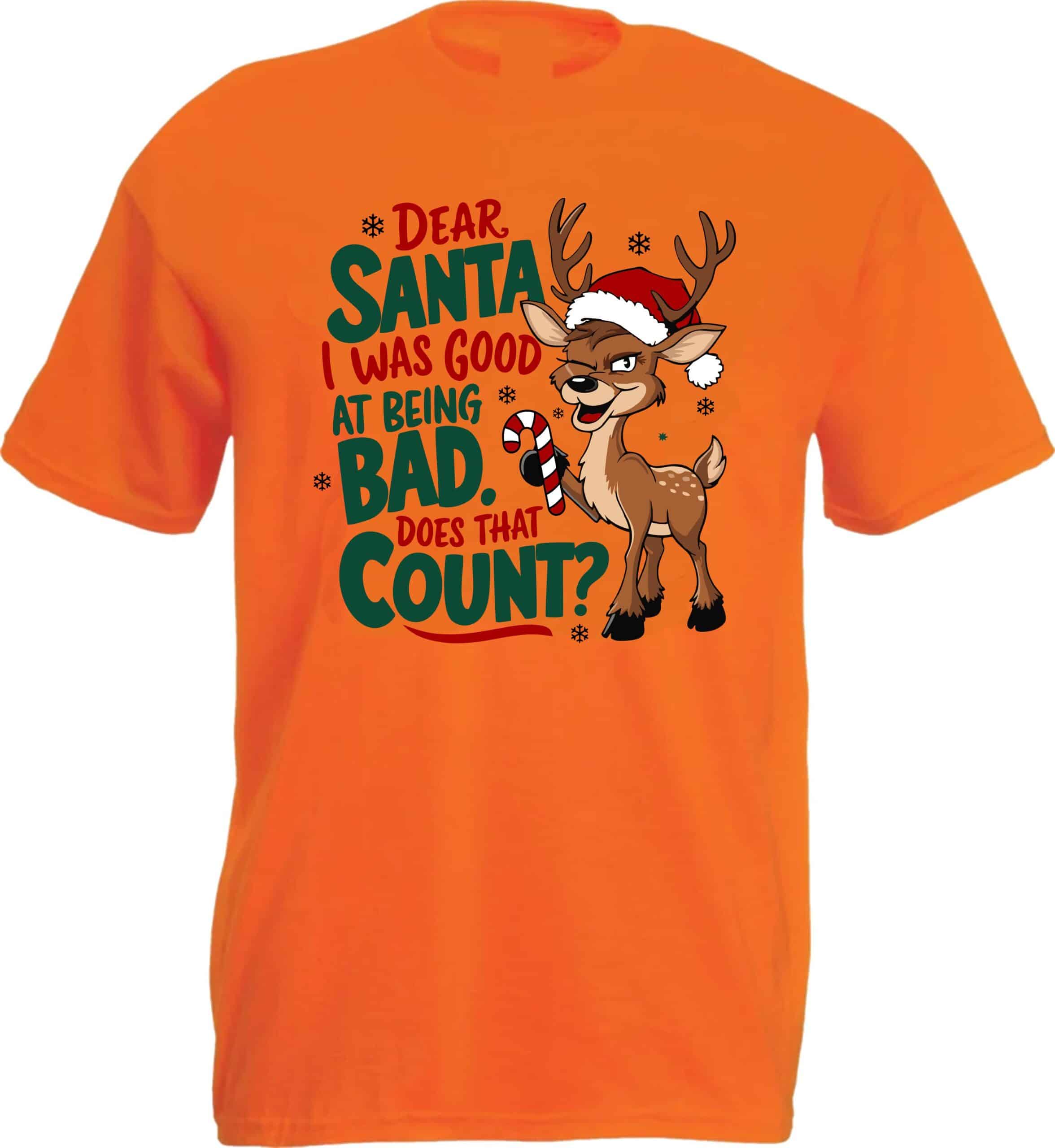 Dear Santa I Was Good At Being Bad T-Shirt - Image 4