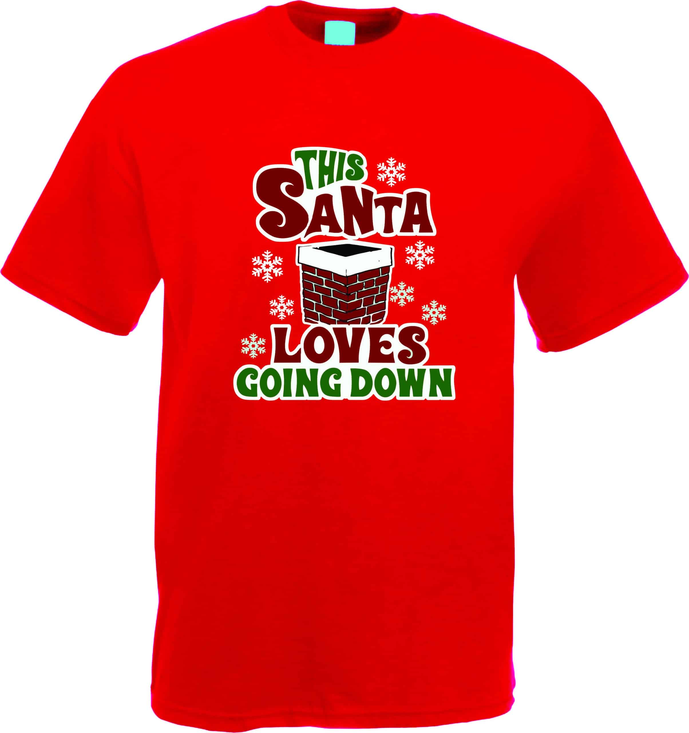 Santa Loves Going Down T-Shirt - Image 5