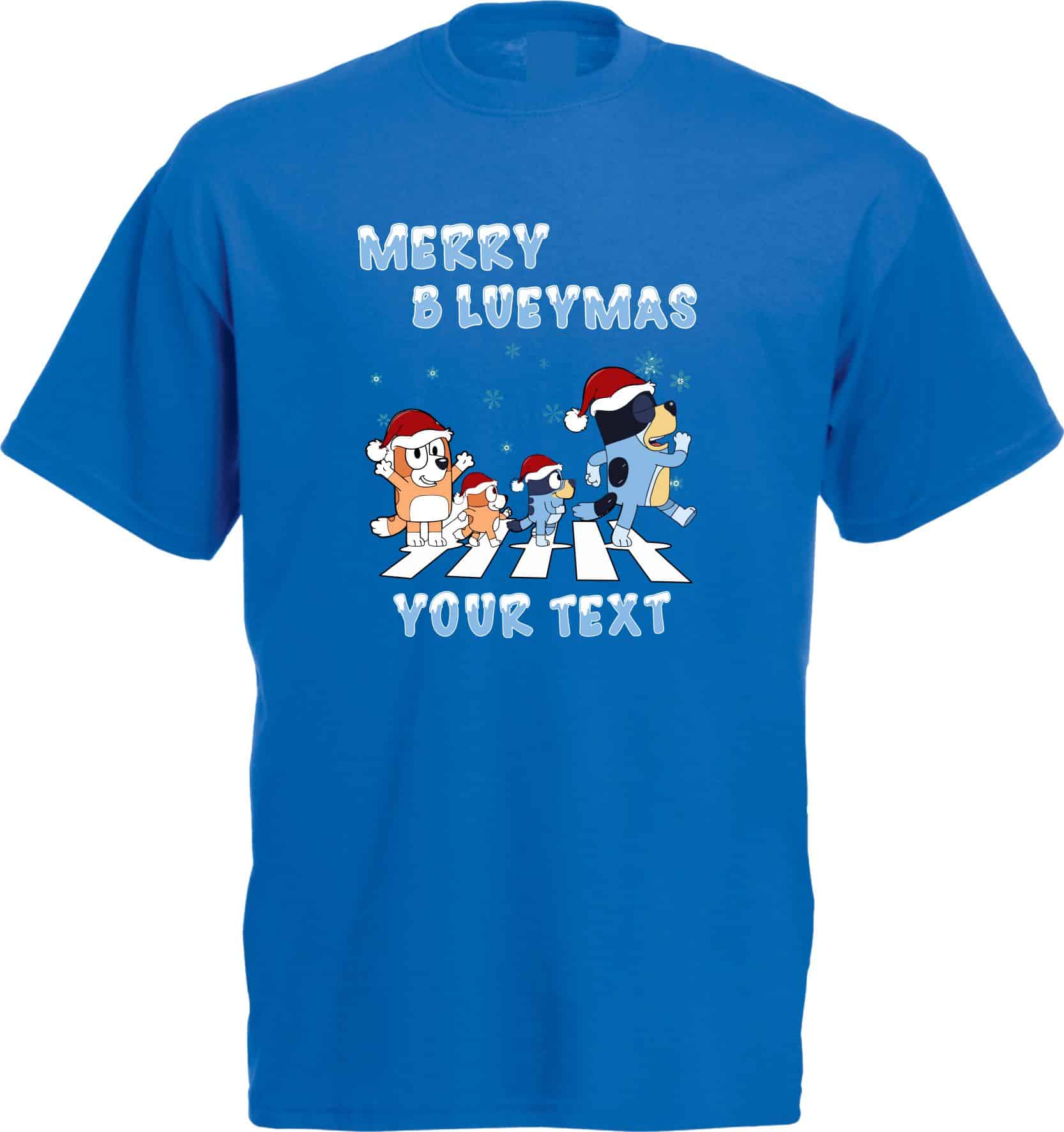 Personalised Blueymas Christmas T-Shirt - Image 6