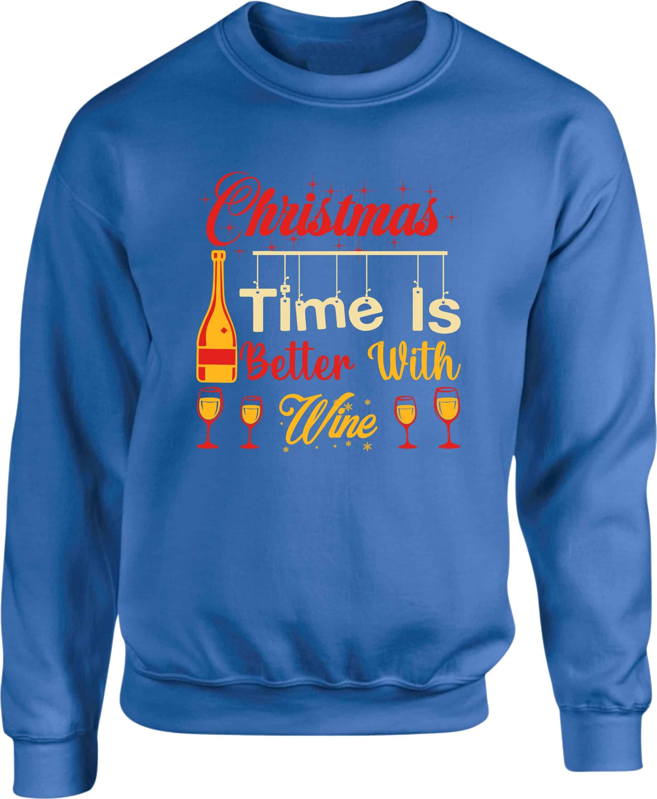 Wine Lover's Christmas Sweatshirt - Image 6