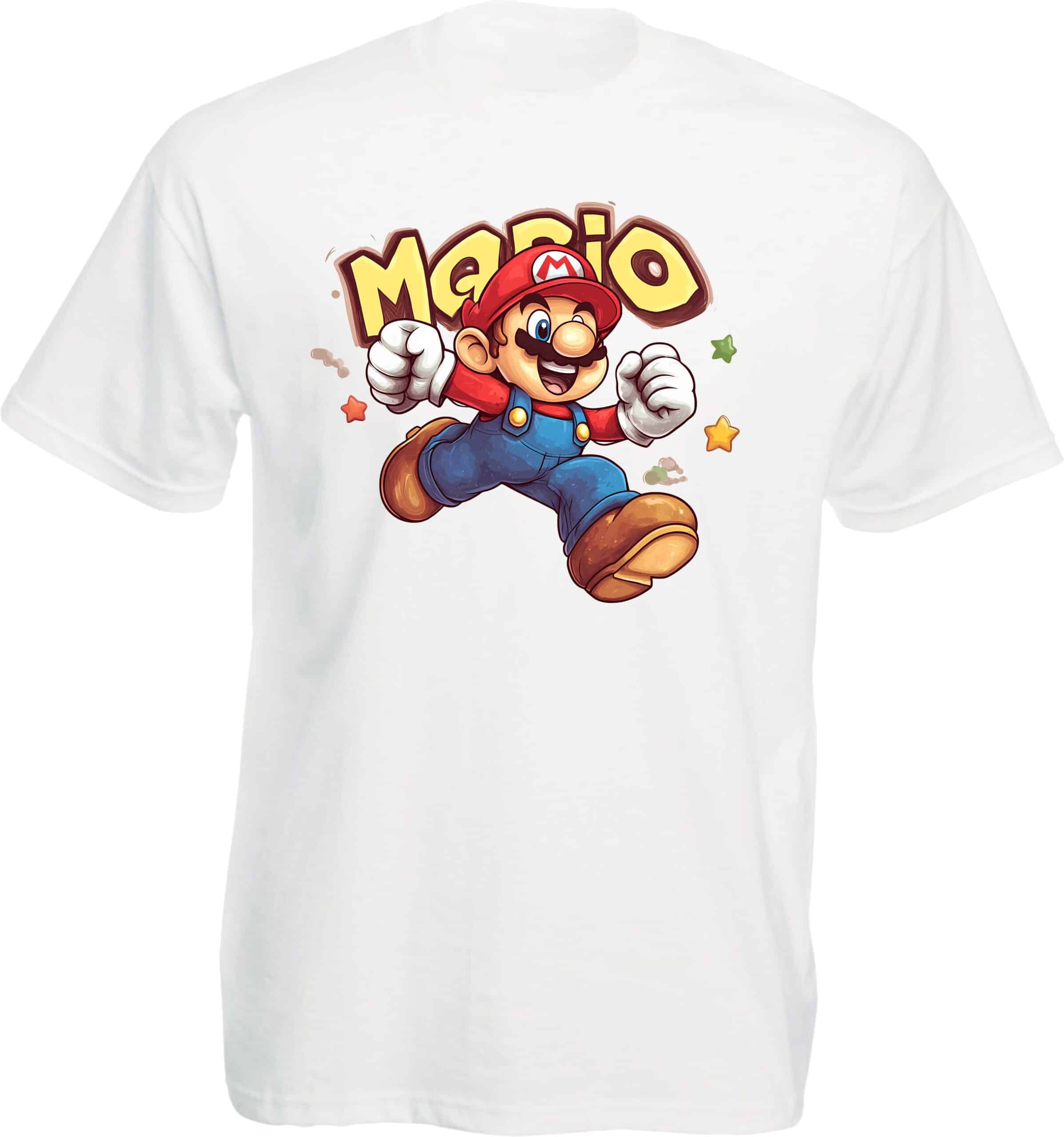 Mario Cartoon Graphic T-Shirt - Image 7