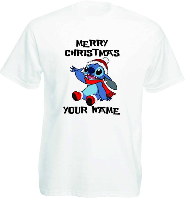 Personalised Stitch Christmas T-Shirt
