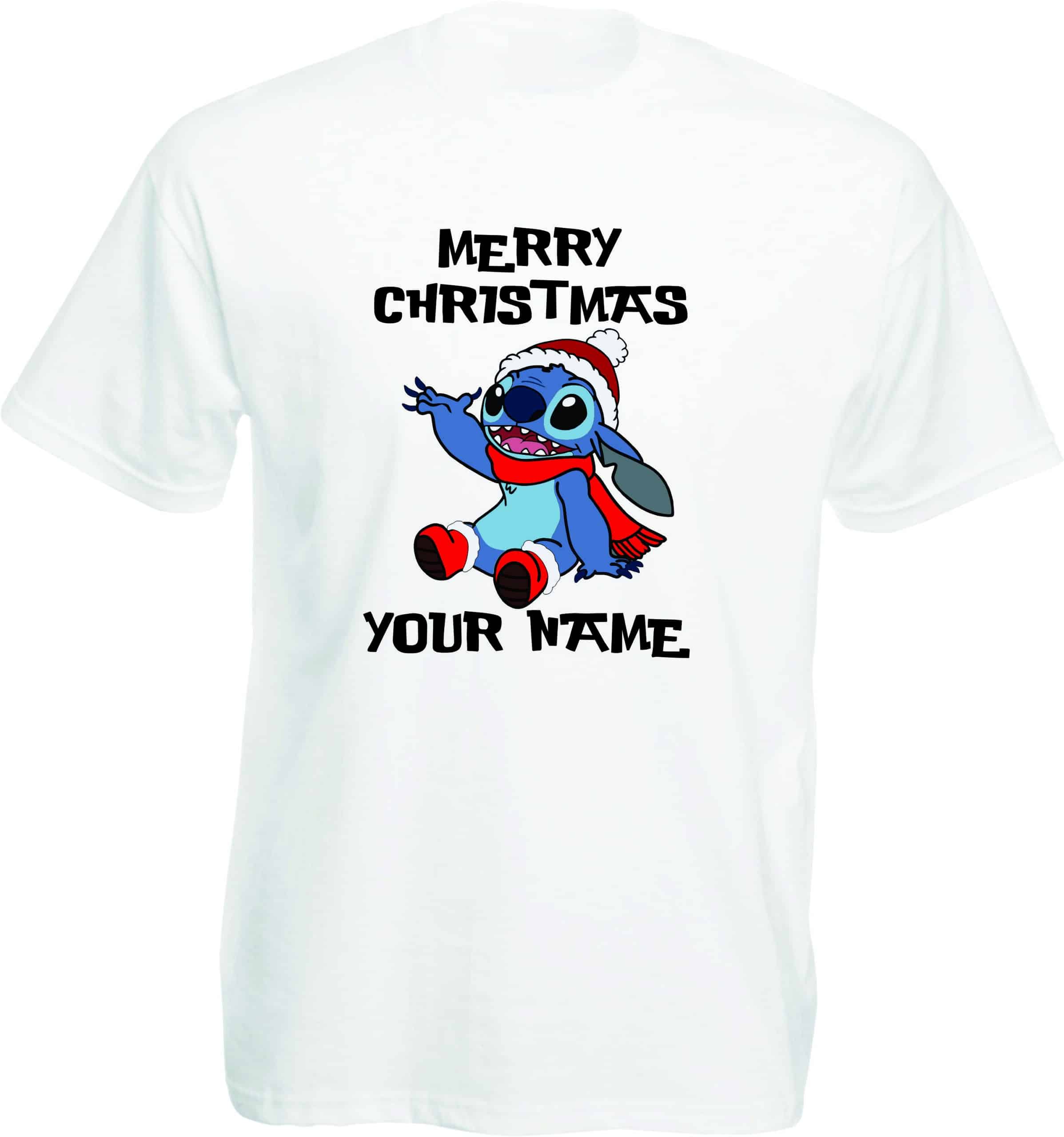 Personalised Stitch Christmas T-Shirt