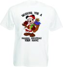 Personalised Wishing You A Merry Christmas T-Shirt