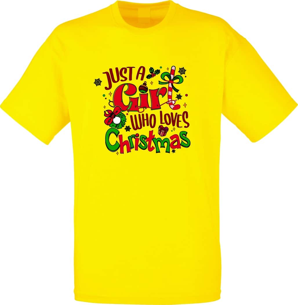 Girl Who Loves Christmas Shirt - Image 2