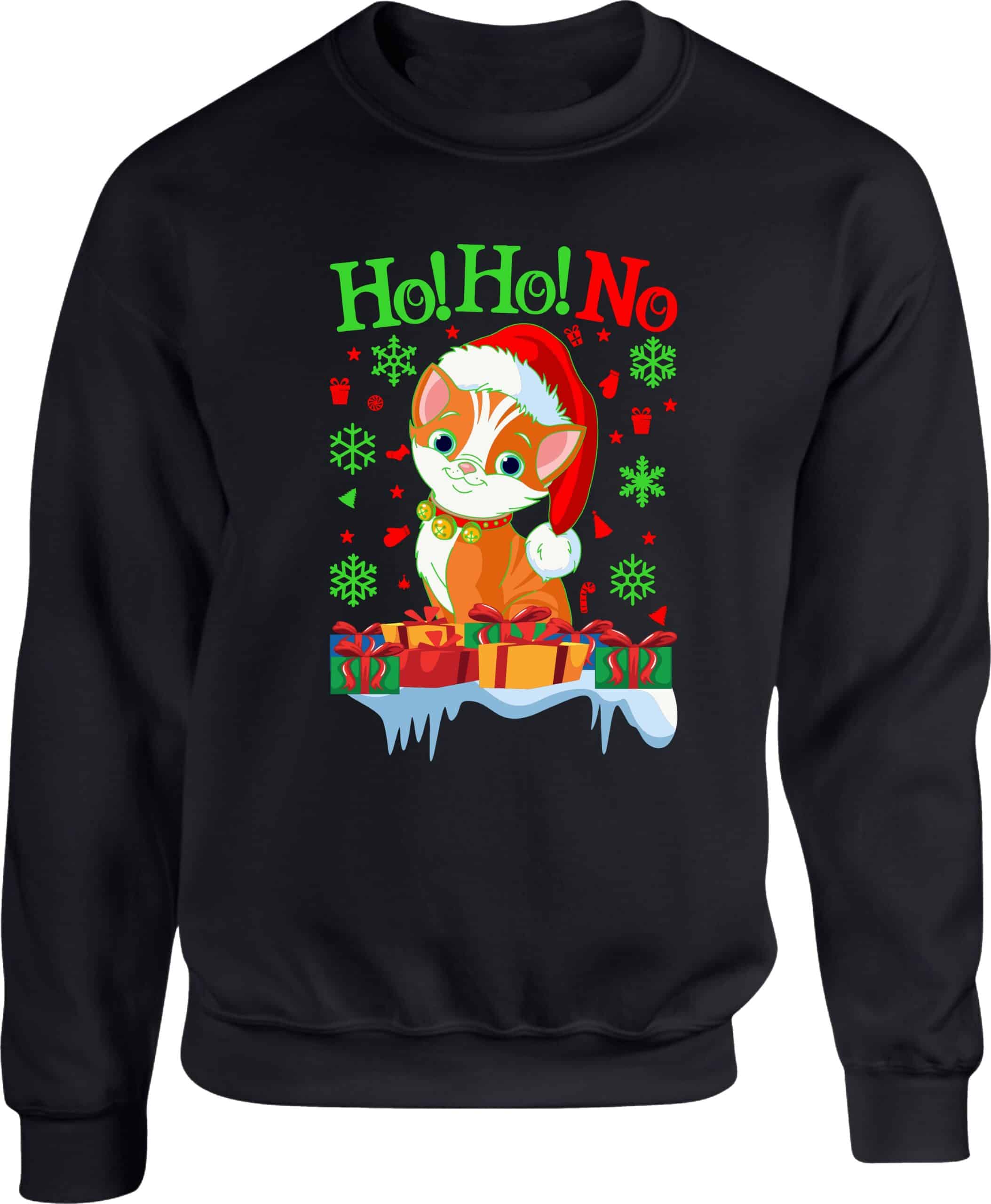 Funny Cat Christmas Jumper - Image 2