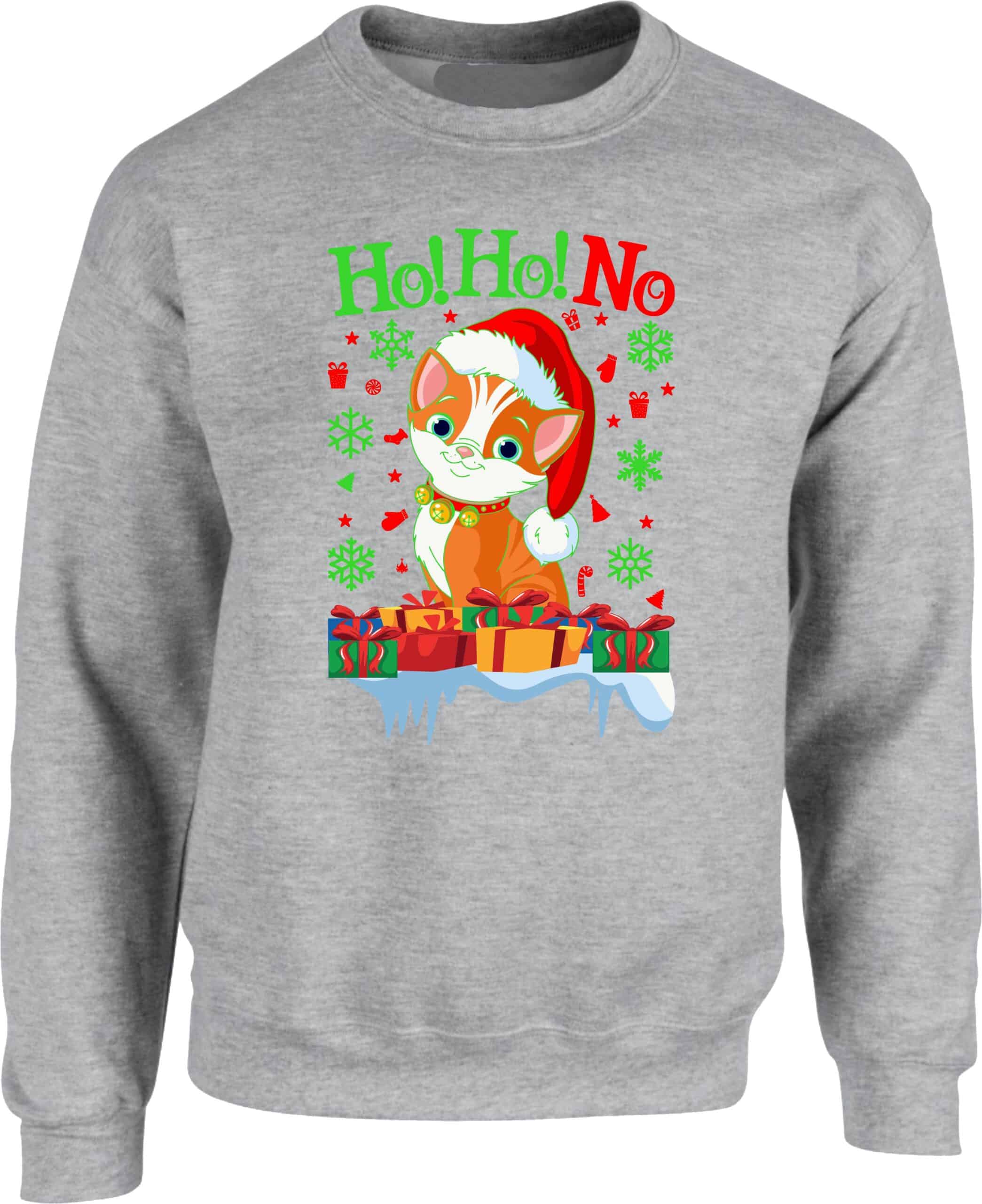 Funny Cat Christmas Jumper - Image 3
