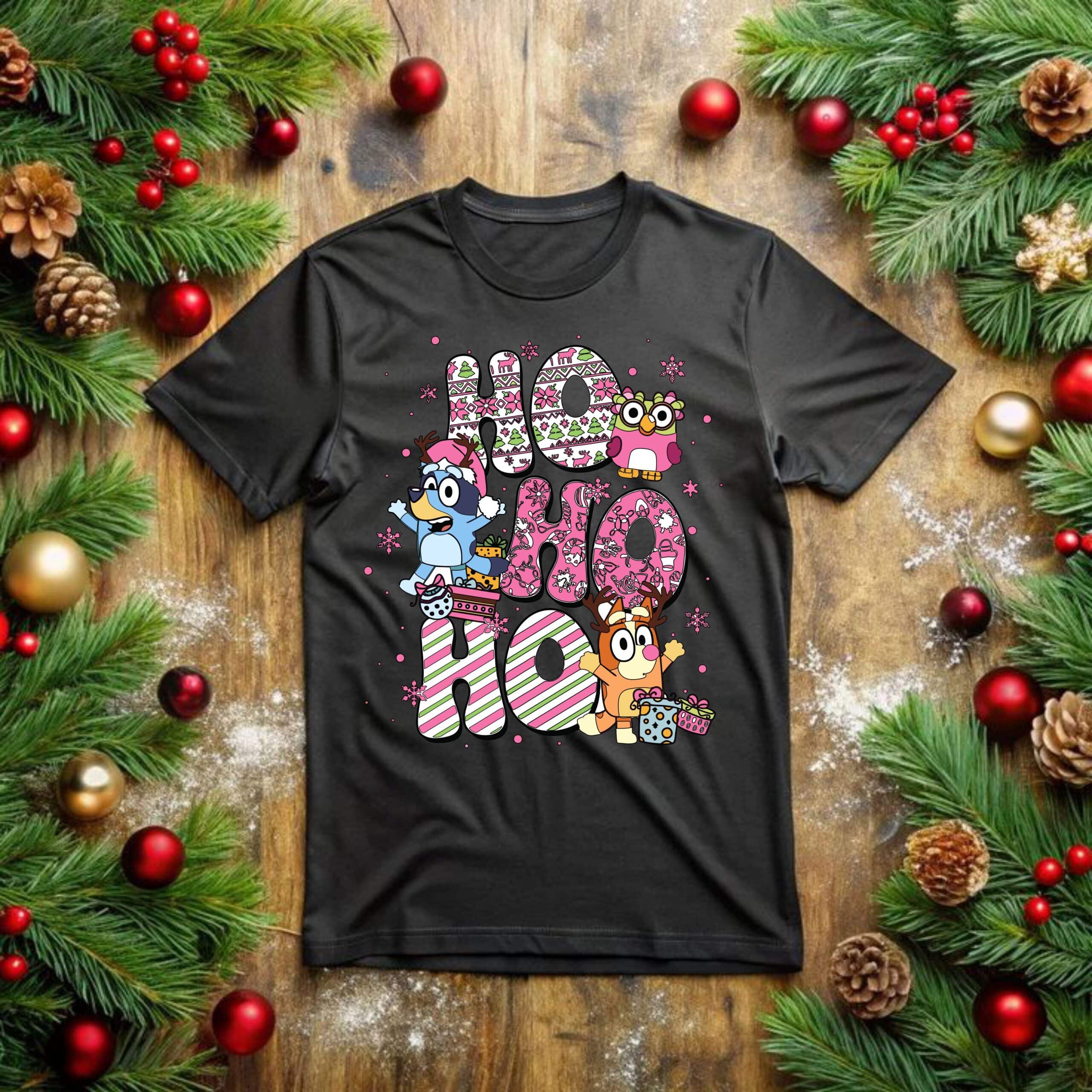 Funny Bluey Christmas T-Shirt