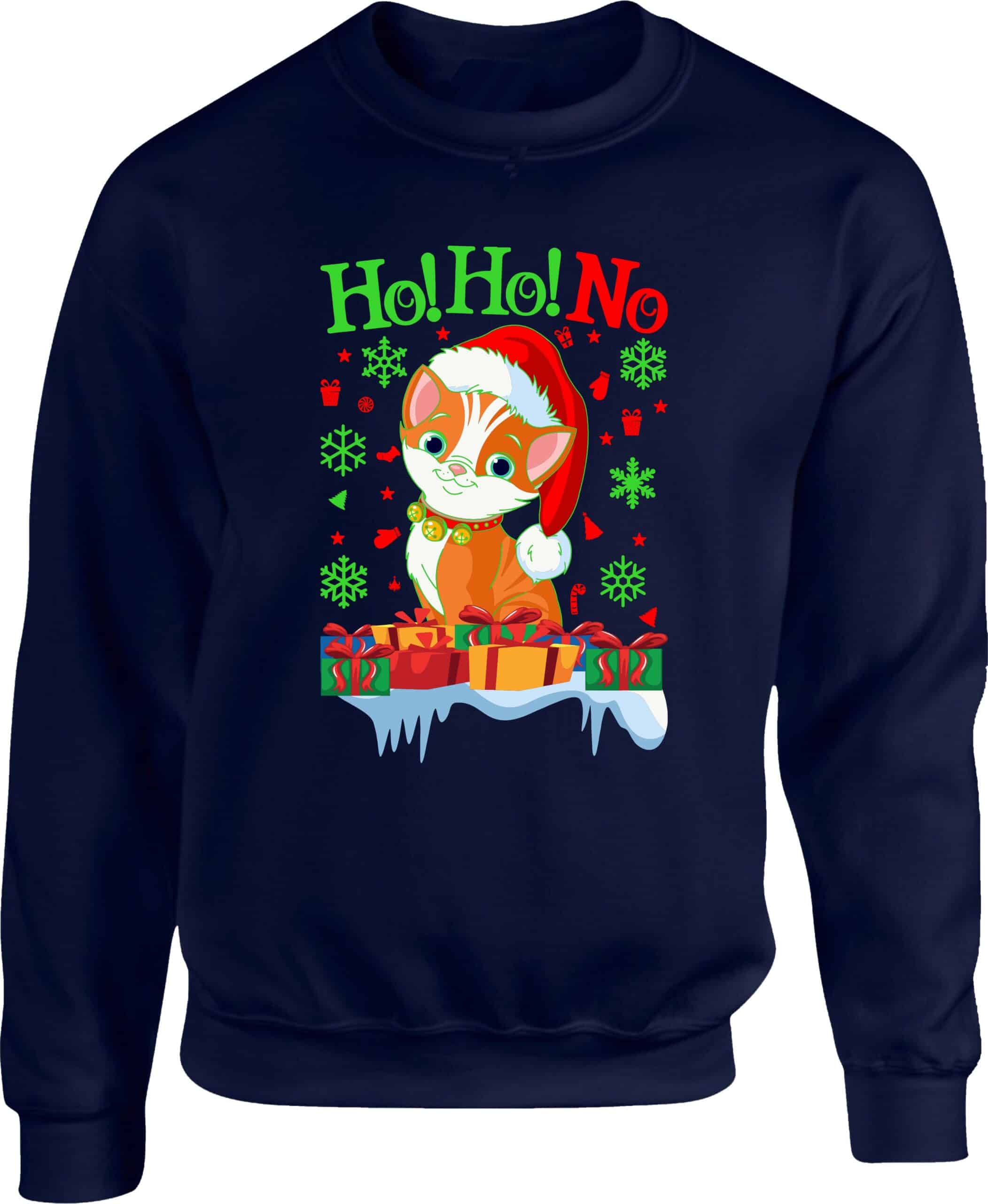 Funny Cat Christmas Jumper - Image 4
